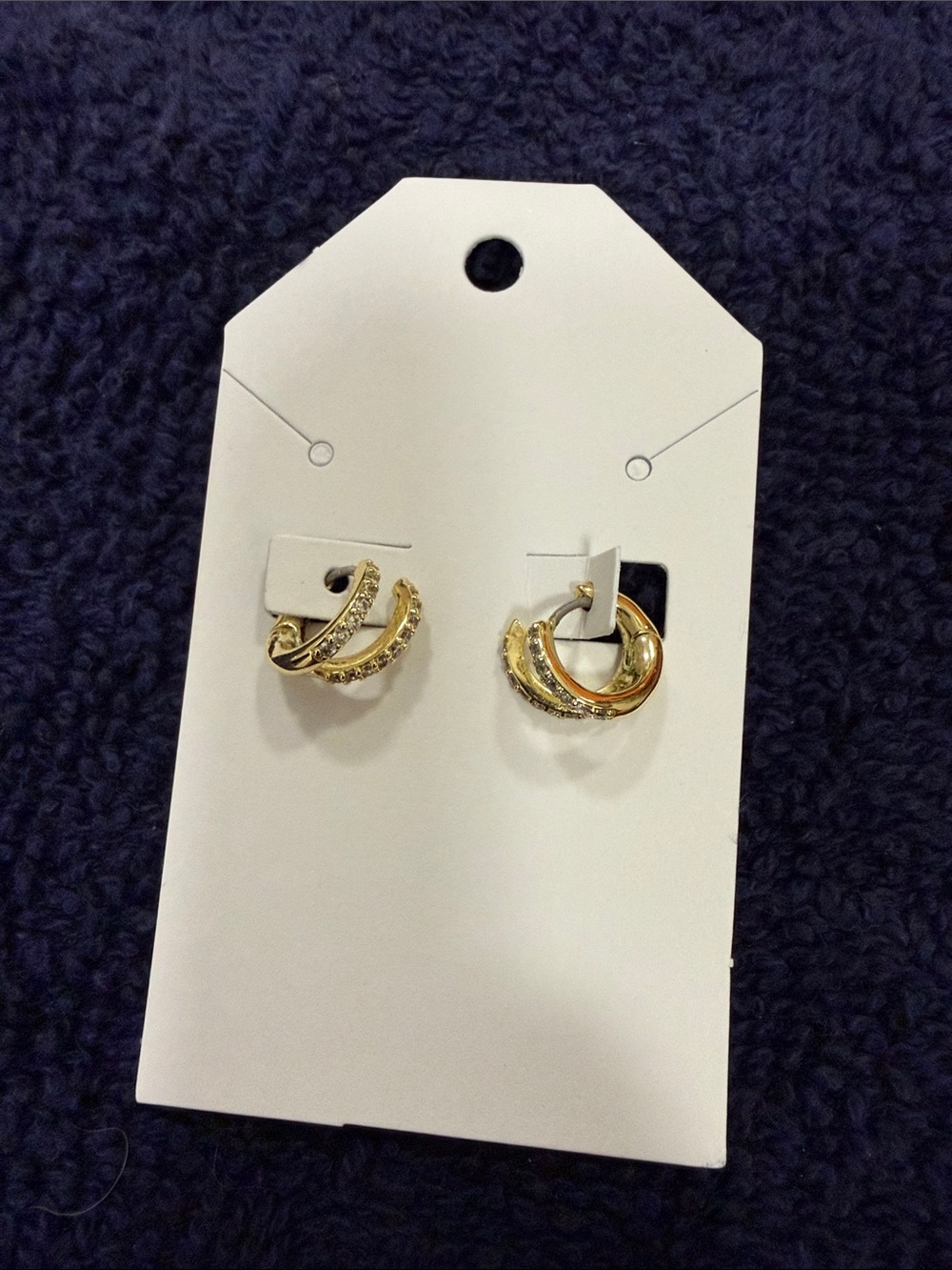 Gorjana Shimmer Double Huggies 18k Gold Plated